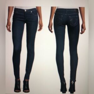 True Religion  Casey Dark Blue Women's Super Skinny Jeans. Size 25